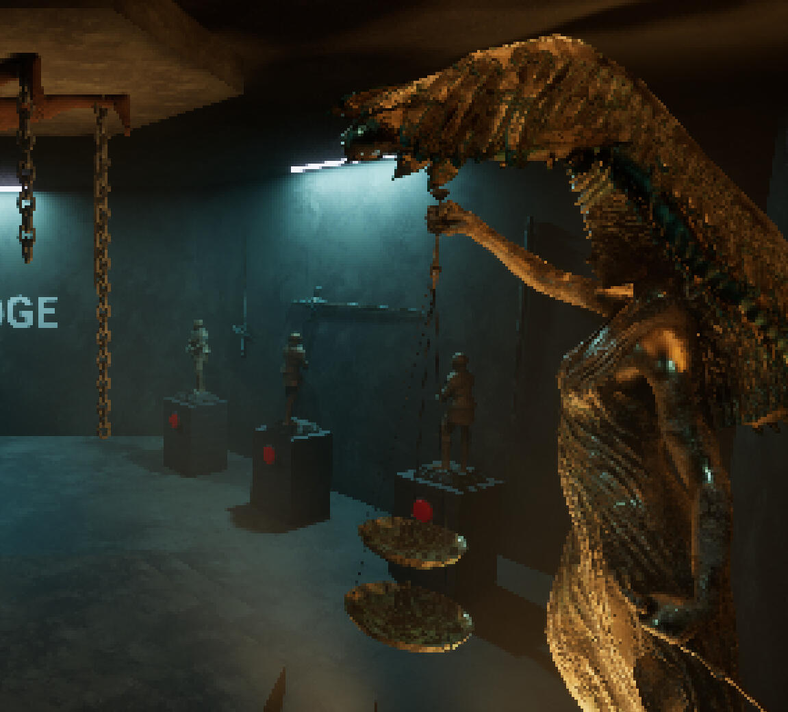 Statue section in The Descent