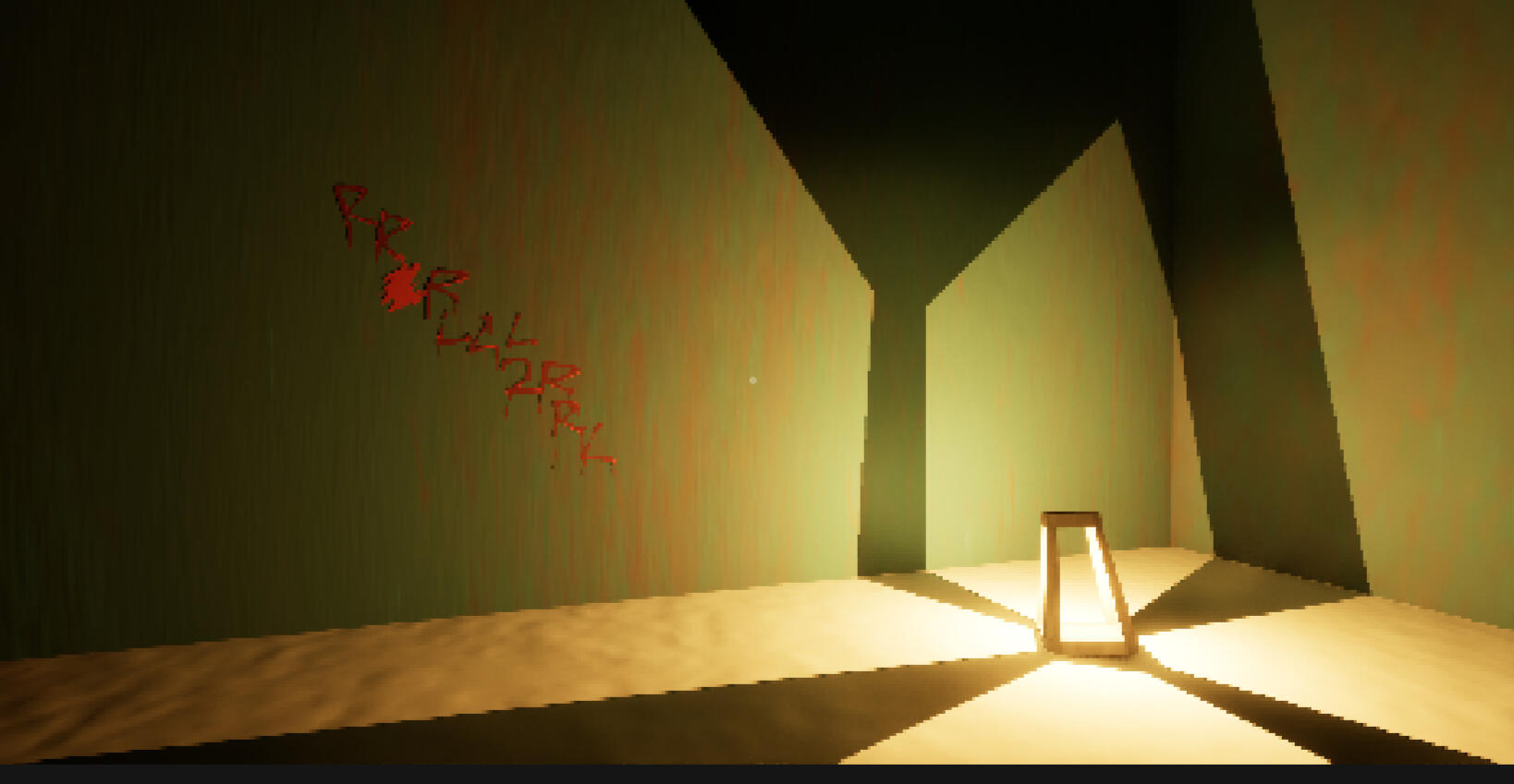 Inside the start of The Maze