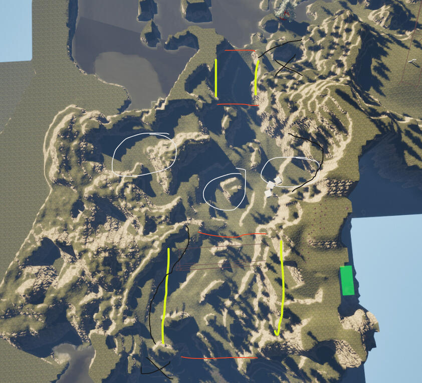 Textured mid stage blockout