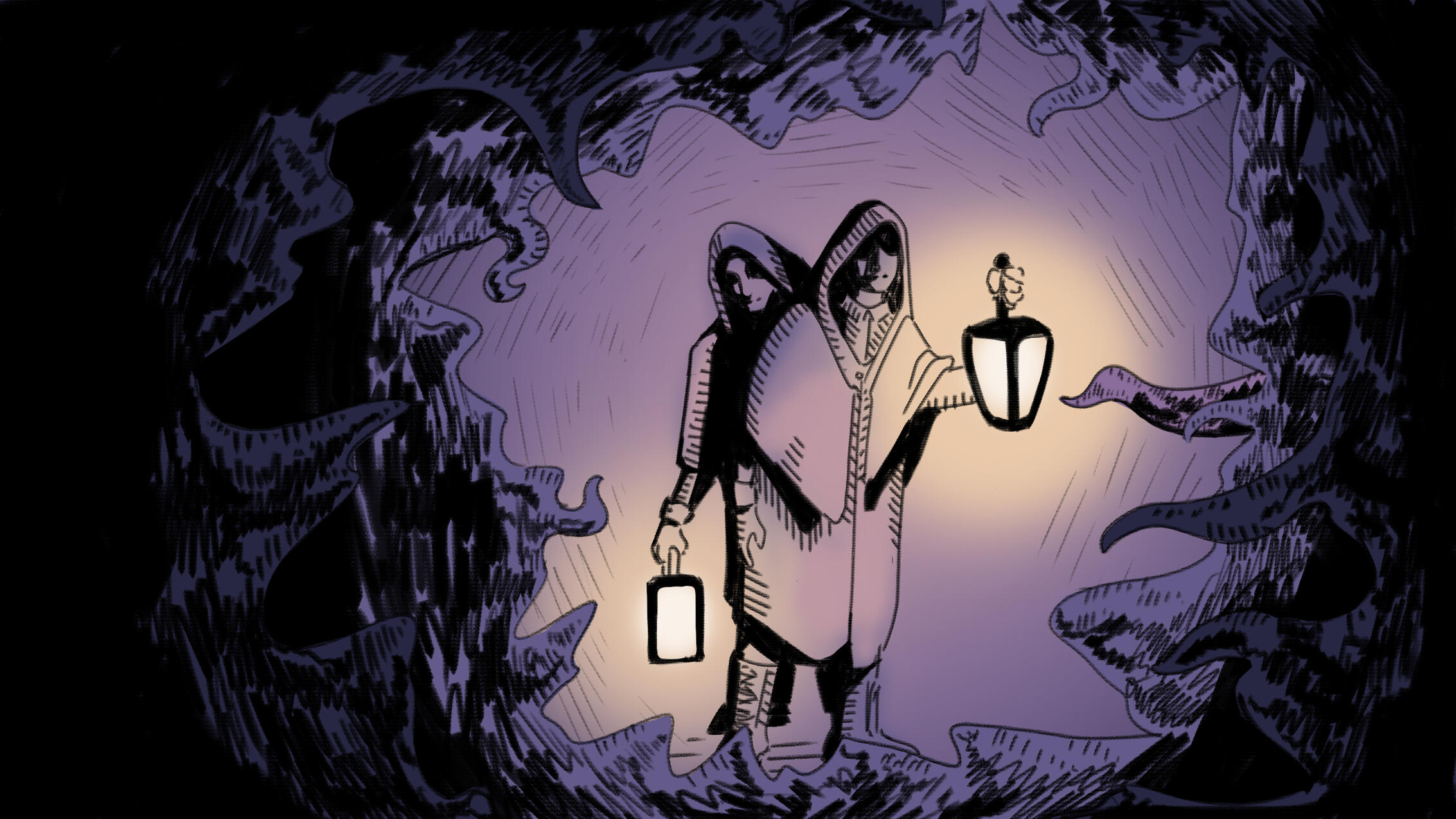 The world falling into darkness